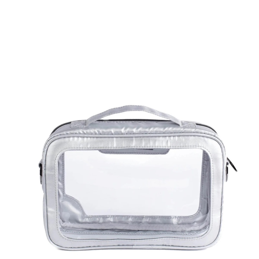 Lug Carriage Clearview Crossbody Bag NWT Metallic Silver or Black - Picture 6 of 16